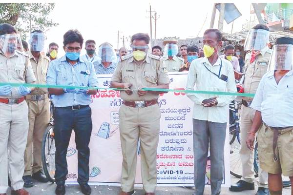 ಧರ್ಮಪುರದಲ್ಲಿ ಕರೊನಾ ಜಾಗೃತಿ ಜಾಥಾ