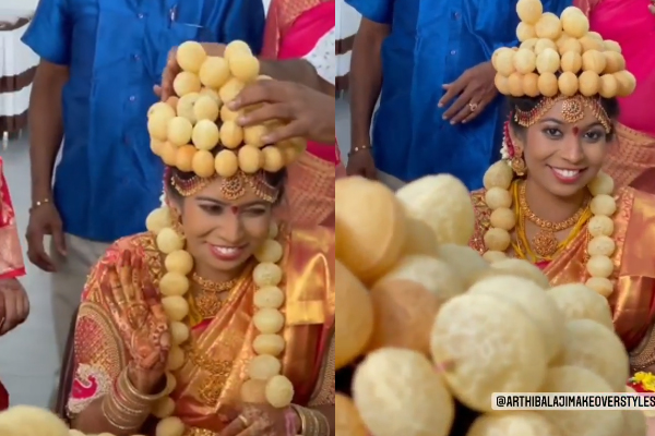 VIDEO: ಜಾಲತಾಣದಲ್ಲಿ ಸುದ್ದಿ ಮಾಡ್ತಿದೆ ‘ಪಾನೀಪುರಿ ಮದುವೆ’- ಮದುಮಗಳಿಗೆ ವಿಶೇಷ ಅಲಂಕಾರ