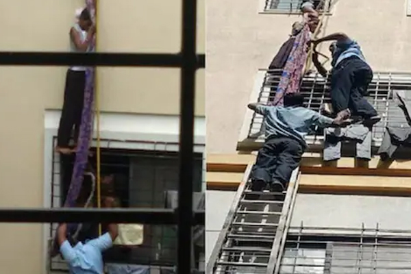 VIDEO: ನಾಲ್ಕನೇ ಮಹಡಿಯಿಂದ ಜಾರಿ ಬಿದ್ದರೂ ಬಾಲಕಿ ಬದುಕಿದ್ದೇ ಪವಾಡ- ವಿಡಿಯೋ ವೈರಲ್​