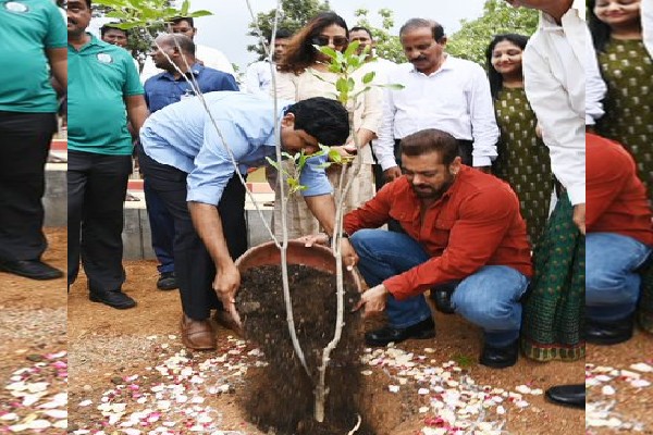 ಗ್ರೀನ್ ಇಂಡಿಯಾ ಚಾಲೆಂಜ್​ಗೆ ಕೈಜೋಡಿಸಿದ ನಟ ಸಲ್ಮಾನ್ ಖಾನ್