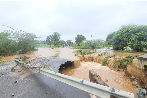 rain damage Honnali Nyamati