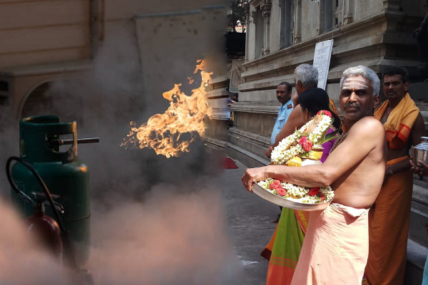 ಪ್ರಸಾದ ತಯಾರಿಸೋ ವೇಳೆ ಅಗ್ನಿ ಅವಘಡದಿಂದ ಮೃತರಾದ ಅರ್ಚಕ‌ರು…