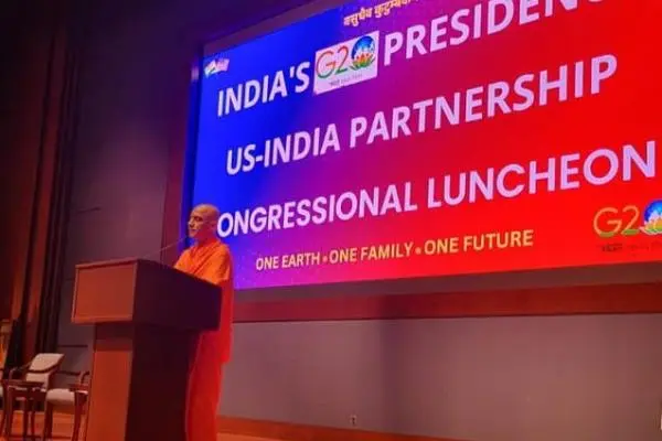 ಅಮೆರಿಕದಲ್ಲಿ ನಡೆದ G20 ಸಭೆಯಲ್ಲಿ ಜಗದ್ಗುರು ಡಾ.ನಿರ್ಮಲಾನಂದನಾಥ ಮಹಾಸ್ವಾಮೀಜಿ!