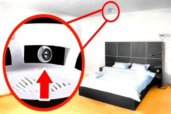 CCTV in bedroom