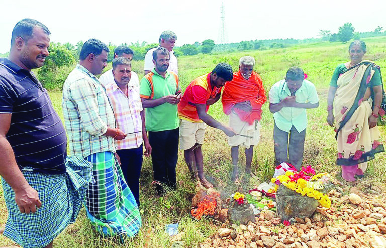 ಮಳೆಗಾಗಿ ಮಜ್ಜನ ಗುಡ್ಡೆಗೆ ಪೂಜೆ