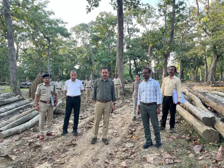 apccf-Kumar-pushkar-visit-timber-depot.