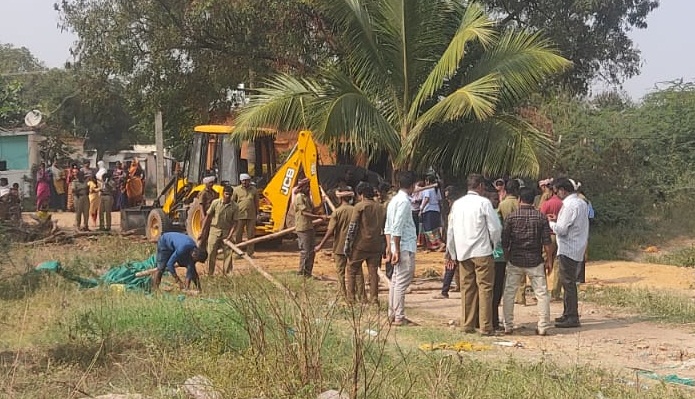 shed removing in koppal cmc officers police protraction