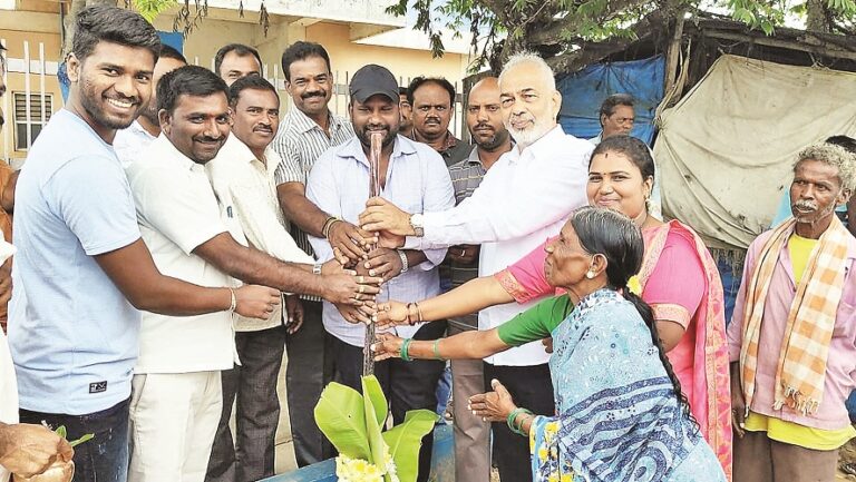 ಕುಡಿಯುವ ನೀರಿನ ಕಾಮಗಾರಿಗೆ ಭೂಮಿಪೂಜೆ